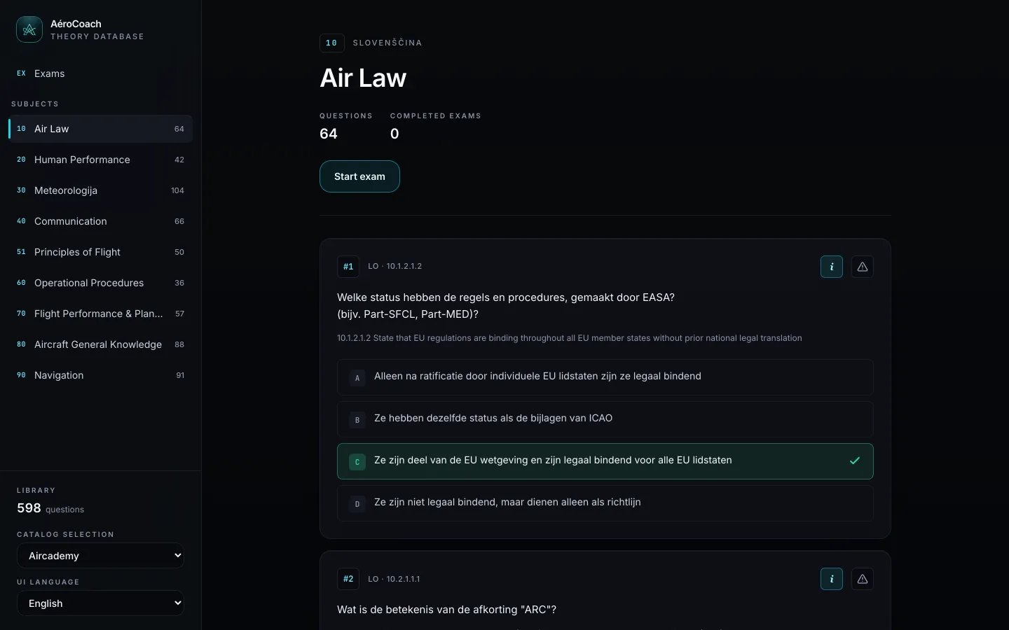 AéroCoach op macOS